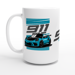 911 GT3 RS White 15oz Ceramic Mug
